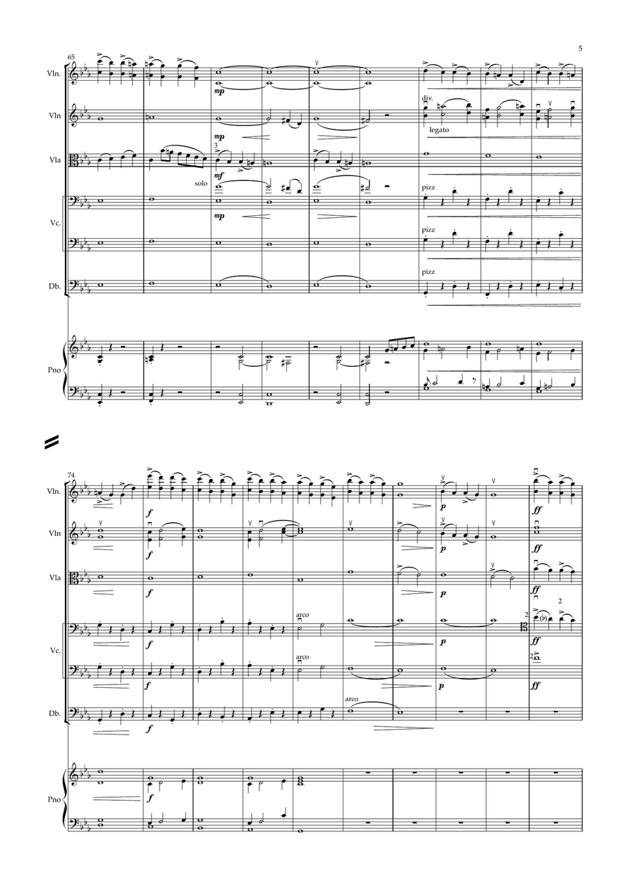 Serenade for strings Serenade for strings String Orchestra scores gallery preview page 5