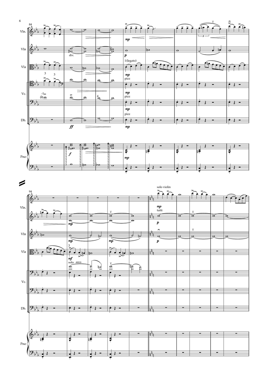 Serenade for strings Serenade for strings String Orchestra scores gallery preview page 6