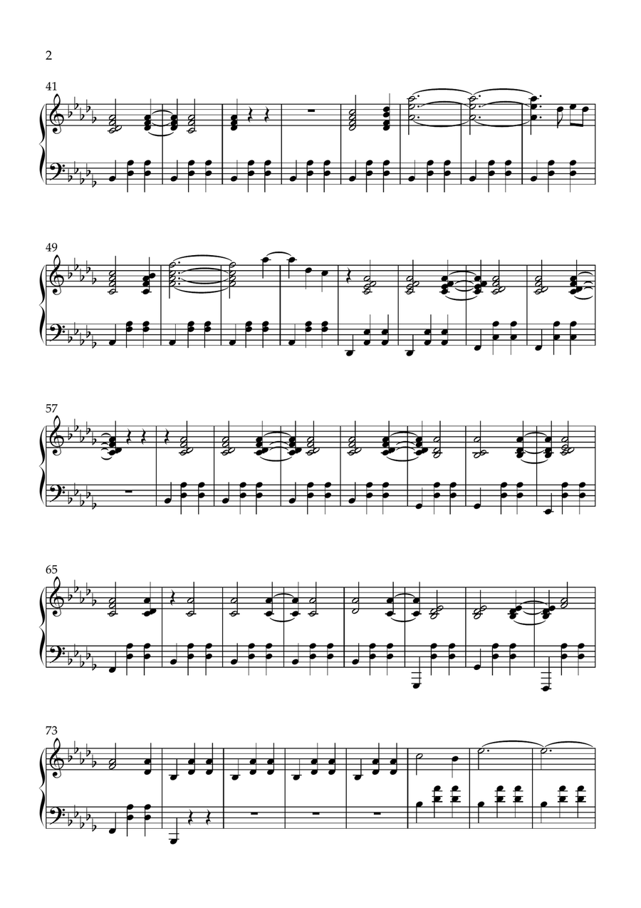 joined through touch joined through touch Piano Solo scores gallery preview page 2