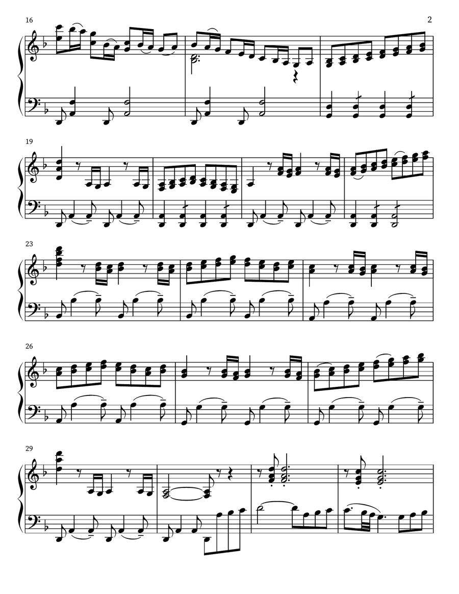 Matador Matador Piano scores gallery preview page 2