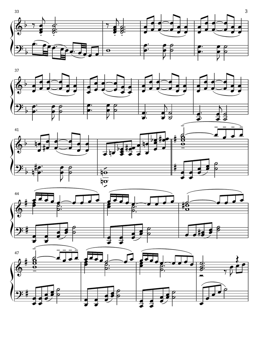 Matador Matador Piano scores gallery preview page 3