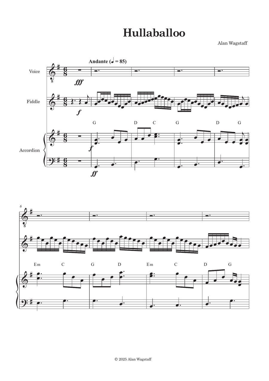 Hullaballoo - Score Only Small Ensemble scores gallery preview page 2