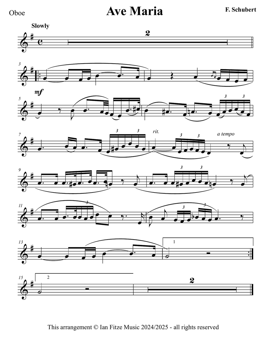Ave Maria Ave Maria Piano scores gallery preview page 2