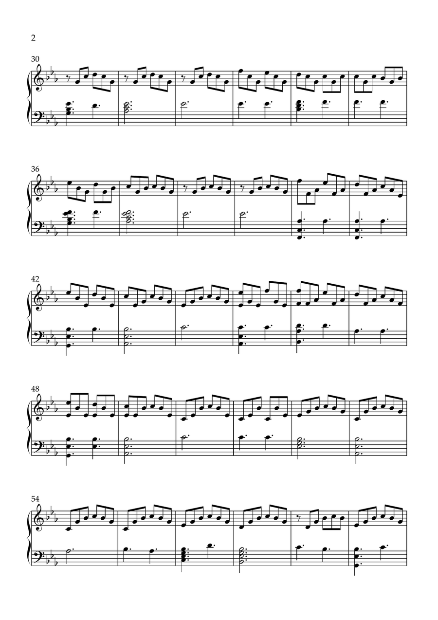 a hazy memory a hazy memory Piano Solo scores gallery preview page 2