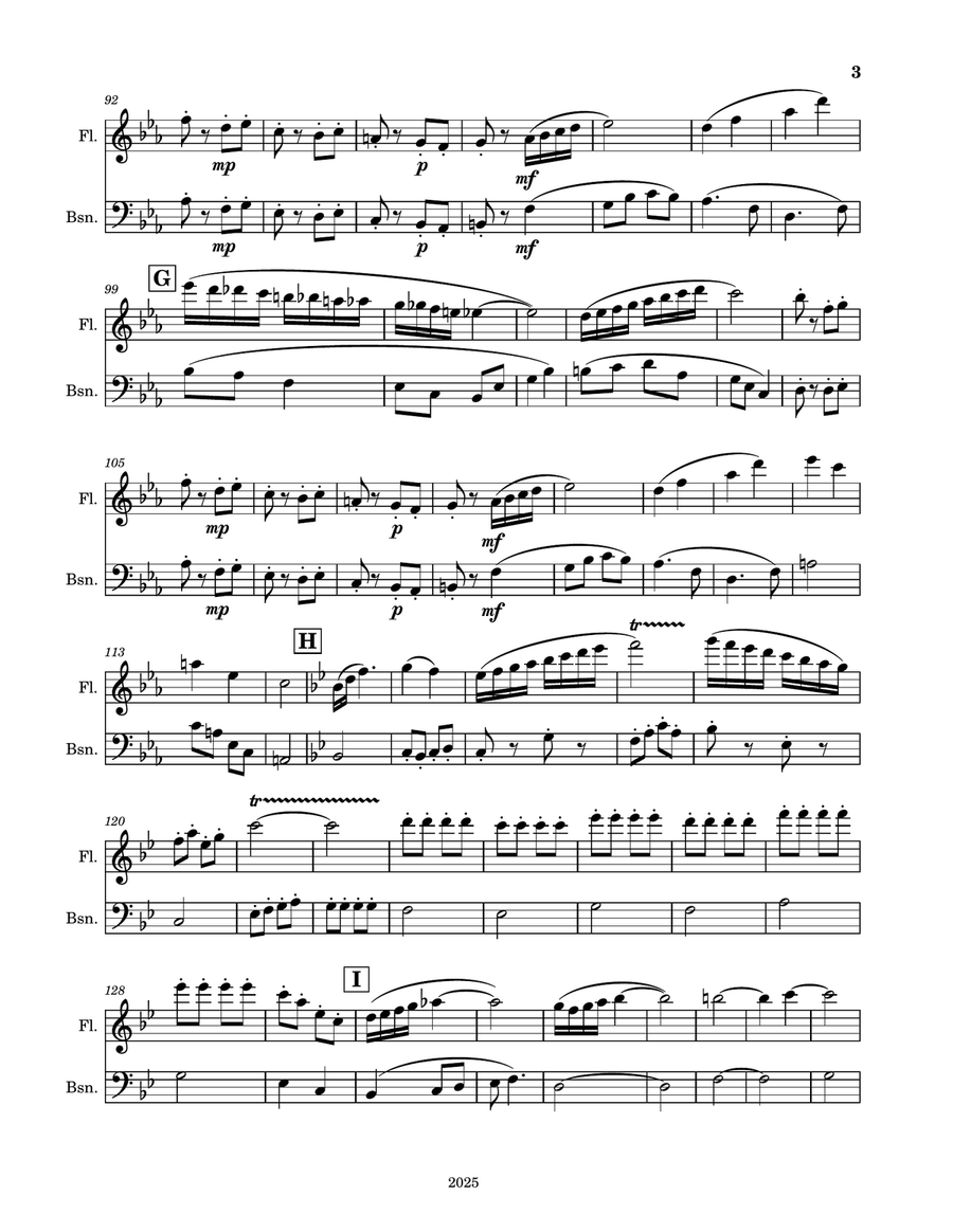 Flute and Bassoon Duet No. 12225 Woodwind Duet scores gallery preview page 3