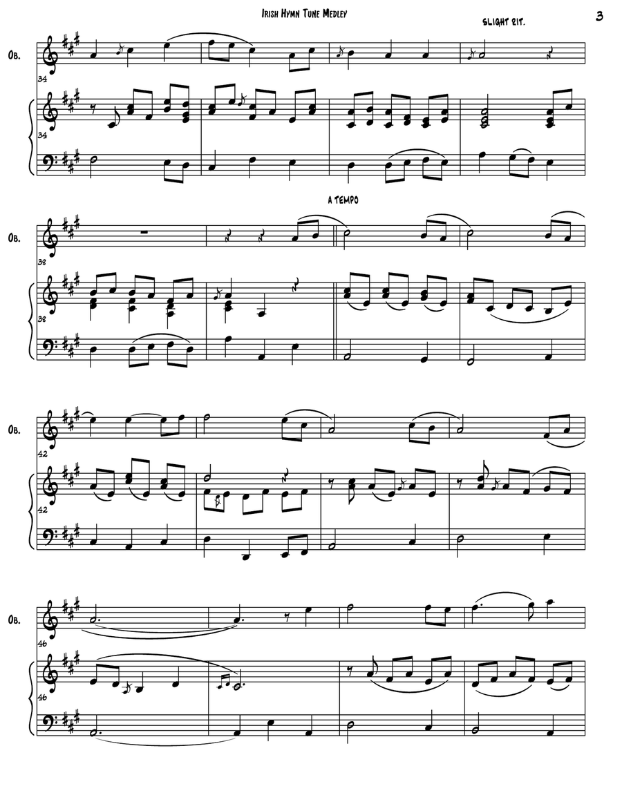 An Irish Hymn Tune Medley Piano scores gallery preview page 6