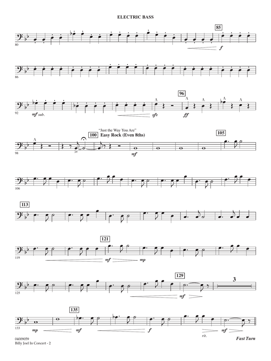Billy Joel in Concert (arr. Paul Murtha) - String Bass Concert Band scores gallery preview page 2