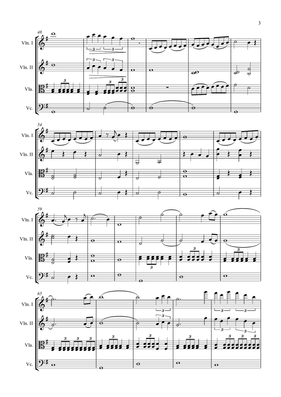 Con Te Partiro (Time To Say Goodbye) String Quartet scores gallery preview page 3