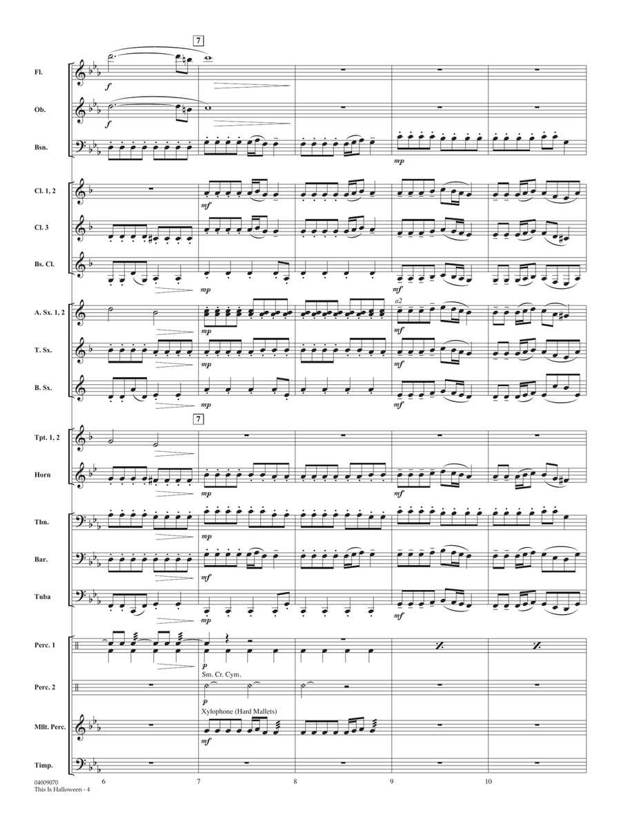 This Is Halloween (arr. Johnnie Vinson) - Conductor Score (Full