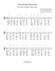 Good King Wenceslas for Trumpet
