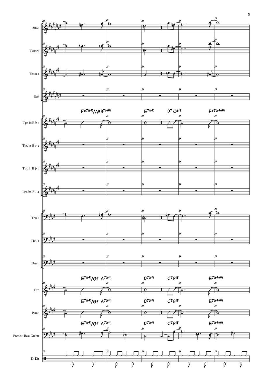 Liberty City Jazz Ensemble scores gallery preview page 5