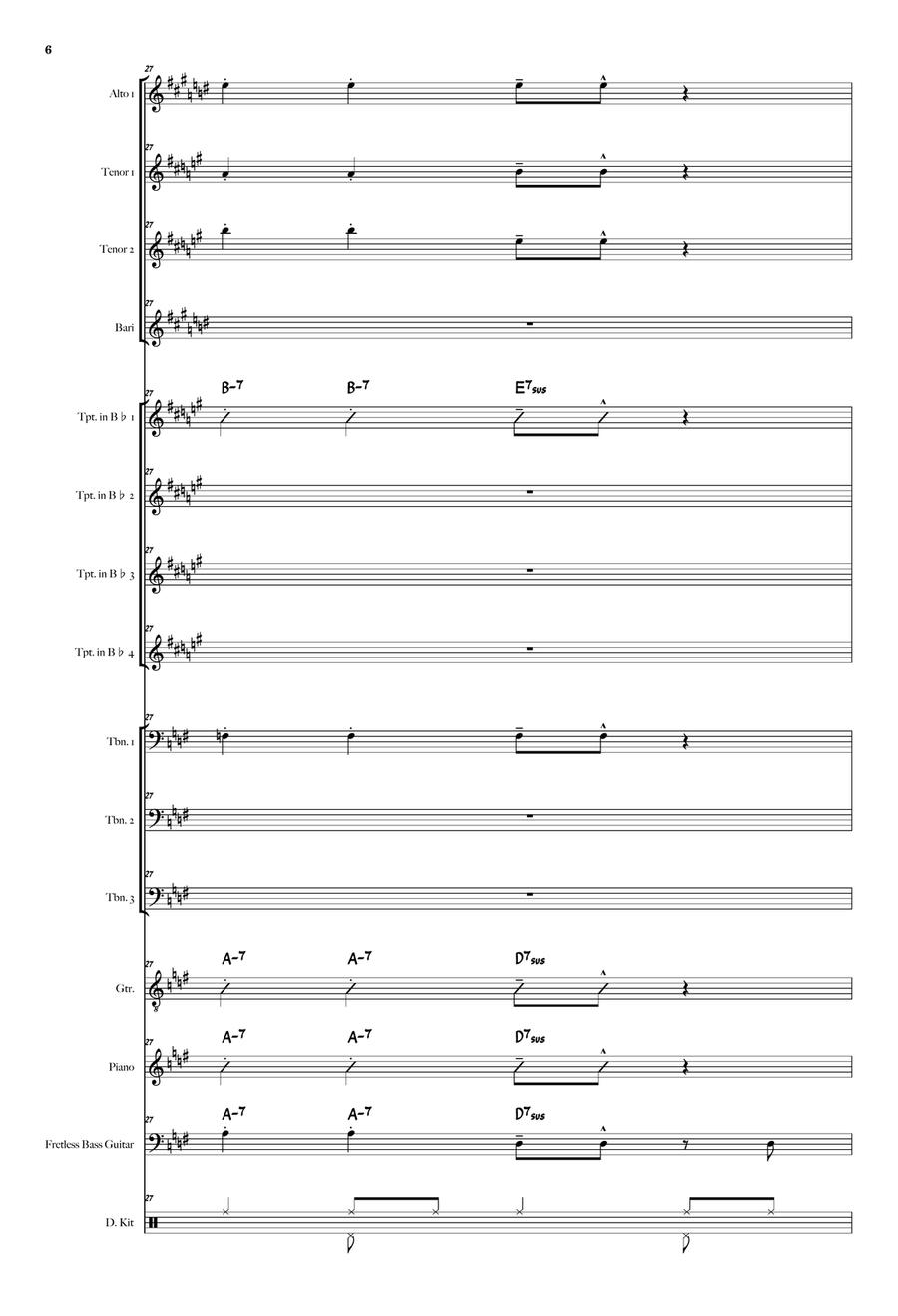 Liberty City Jazz Ensemble scores gallery preview page 6