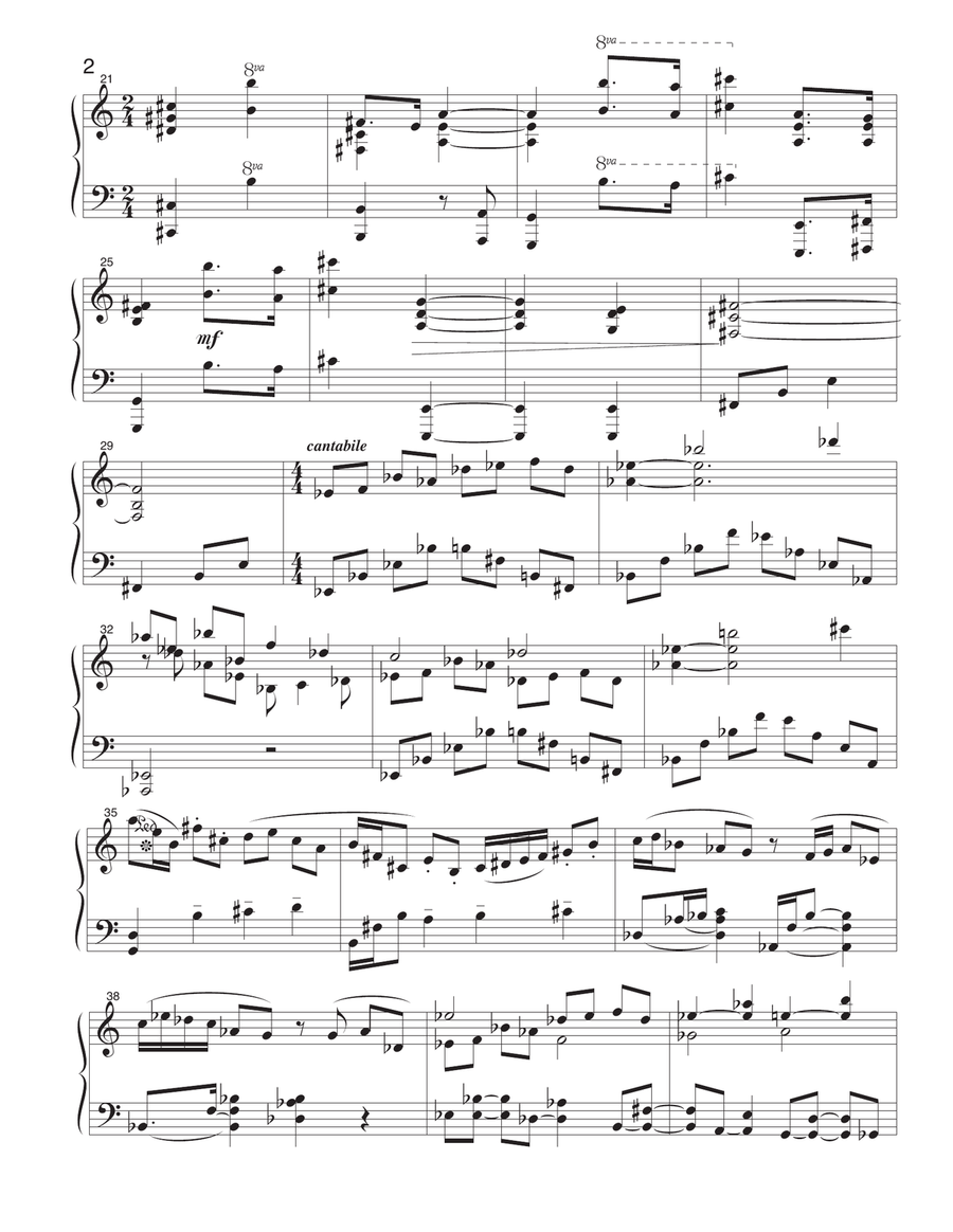 Sonata for piano in 3 mts (1armcr9 Piano Solo scores gallery preview page 2