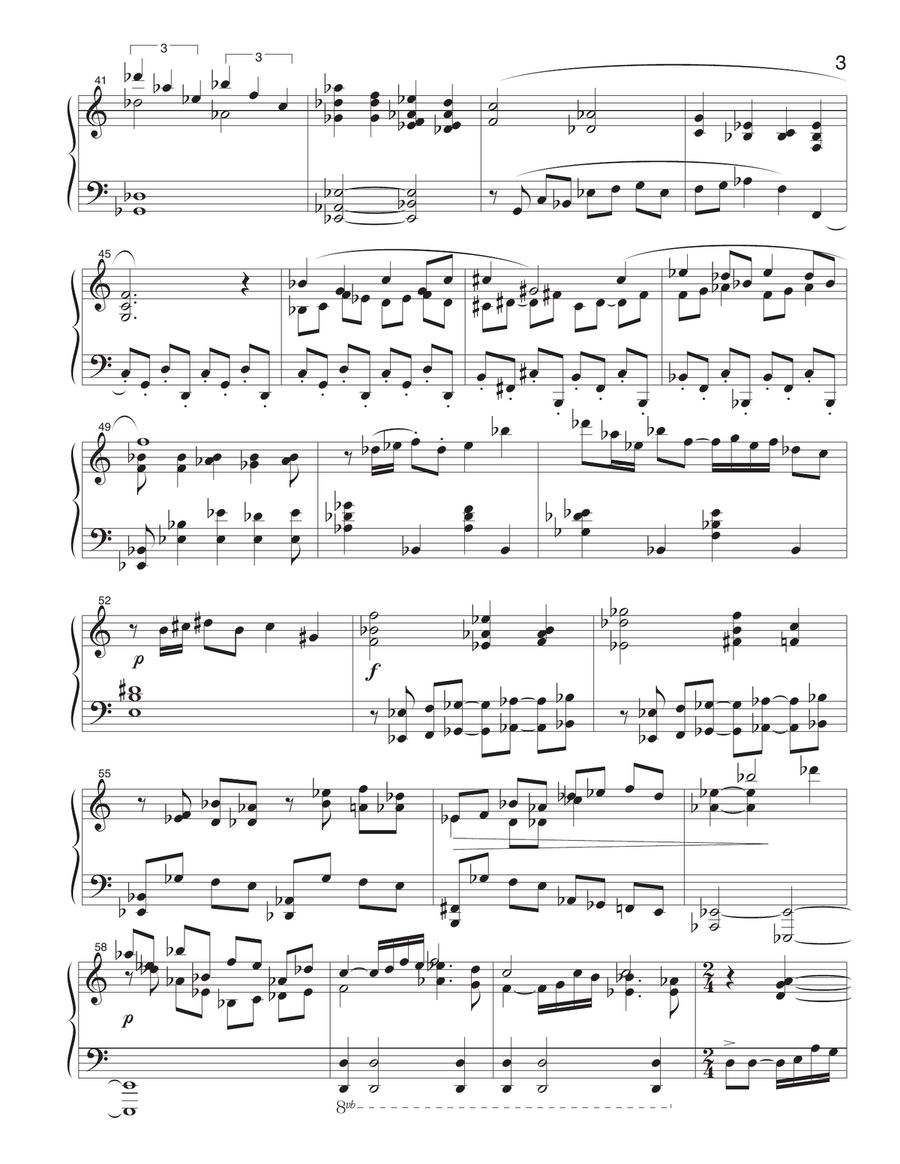 Sonata for piano in 3 mts (1armcr9 Piano Solo scores gallery preview page 3