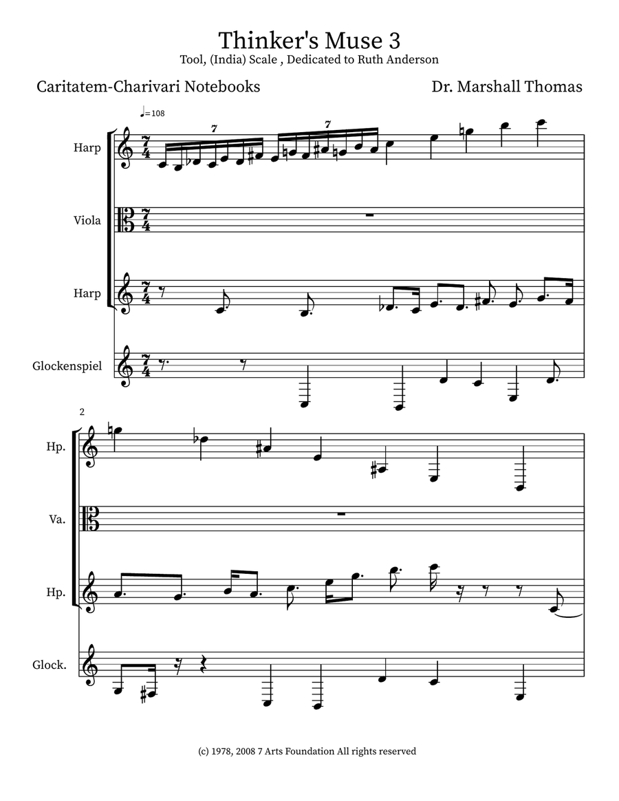 Thinker's Muse 3 Thinker's Muse 3 Small Ensemble scores gallery preview page 1