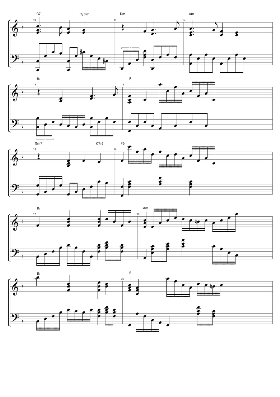 Let It Be Me (Je T'appartiens) Piano Solo scores gallery preview page 2