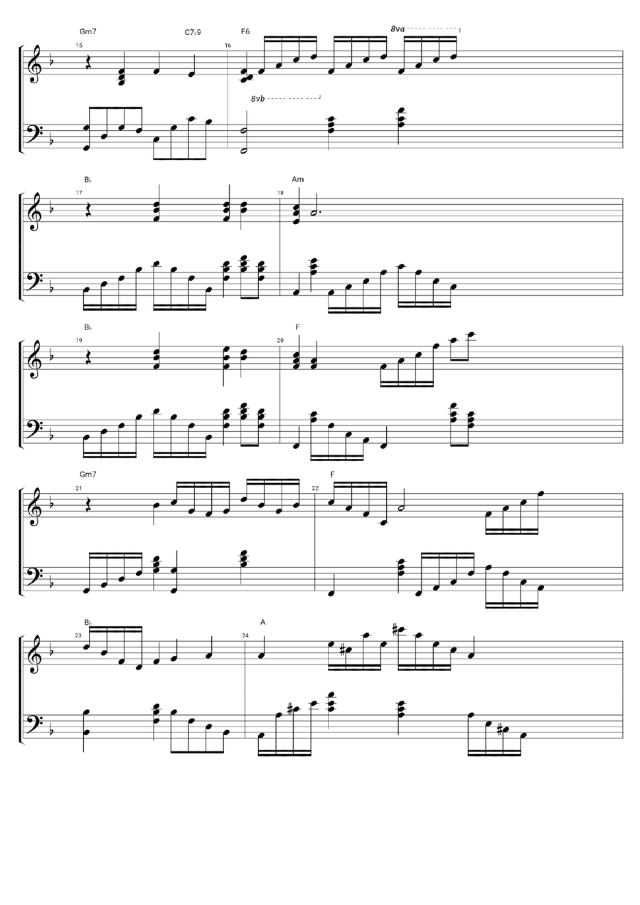Let It Be Me (Je T'appartiens) Piano Solo scores gallery preview page 2