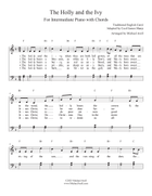 The Holly and the Ivy for Piano Easy Piano scores gallery preview page 3