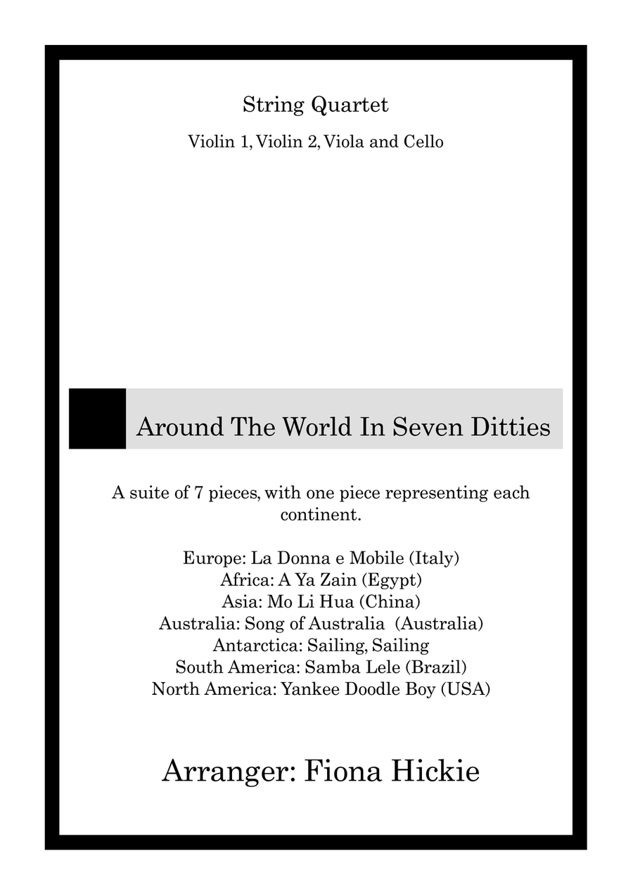 Around The World In Seven Ditties String Quartet scores gallery preview page 1