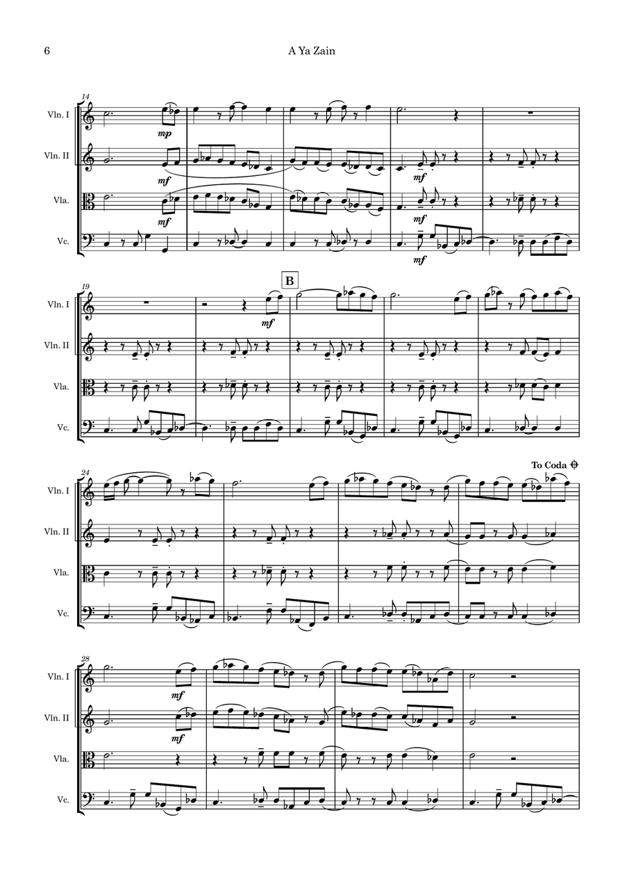 Around The World In Seven Ditties String Quartet scores gallery preview page 6