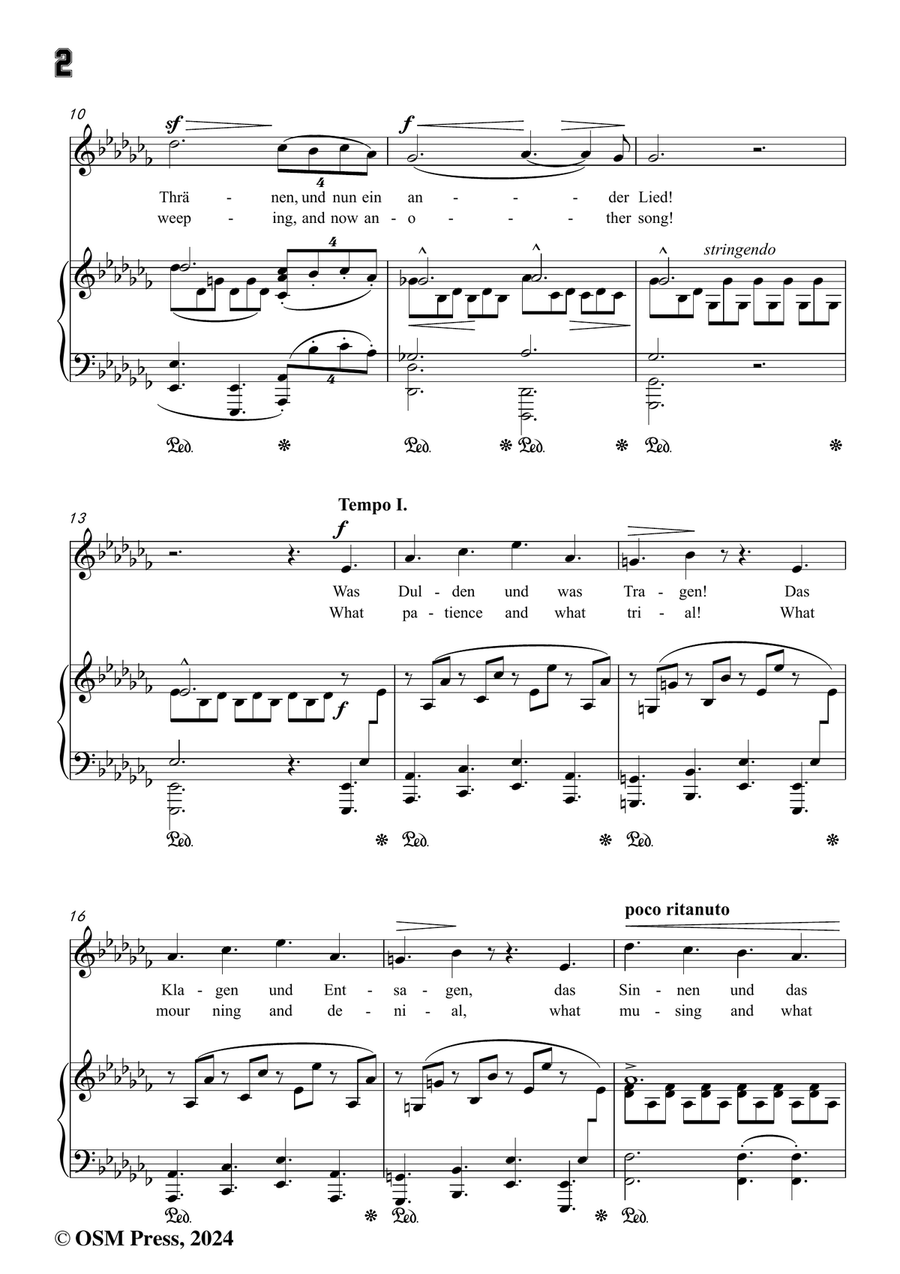 R. Franz-Genesung,in a flat minor Piano, Vocal scores gallery preview page 4