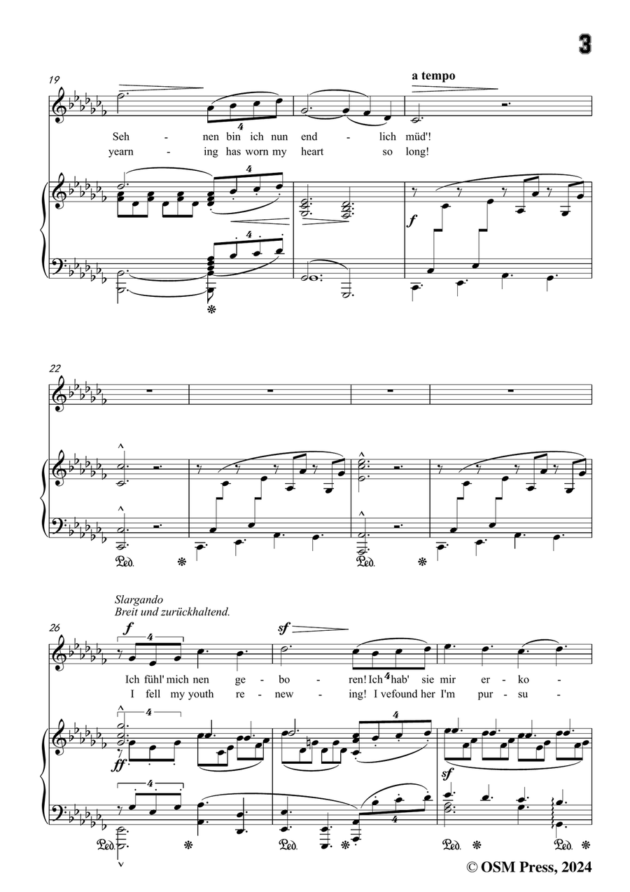 R. Franz-Genesung,in a flat minor Piano, Vocal scores gallery preview page 5