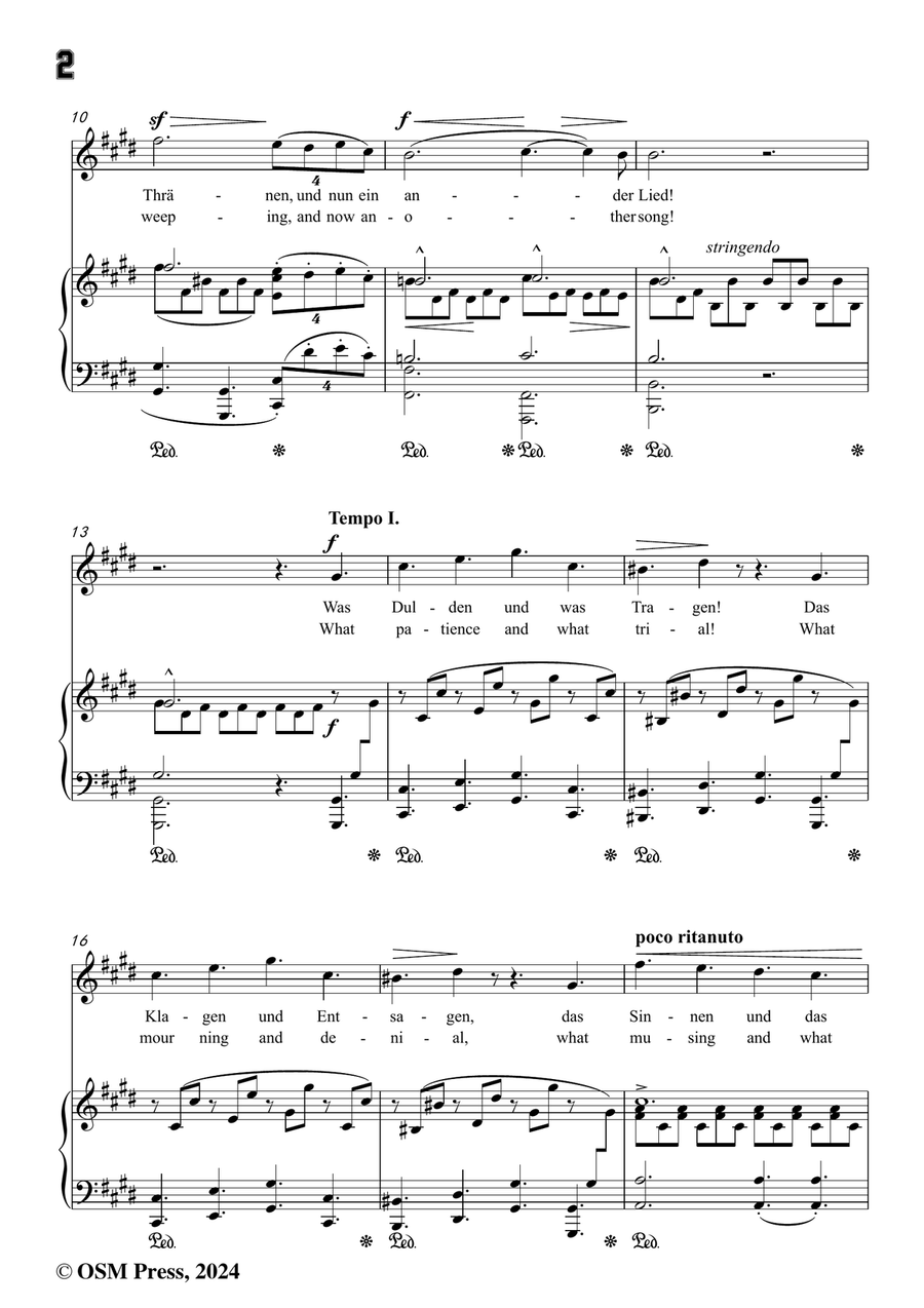 R. Franz-Genesung,in c sharp minor Piano, Vocal scores gallery preview page 4