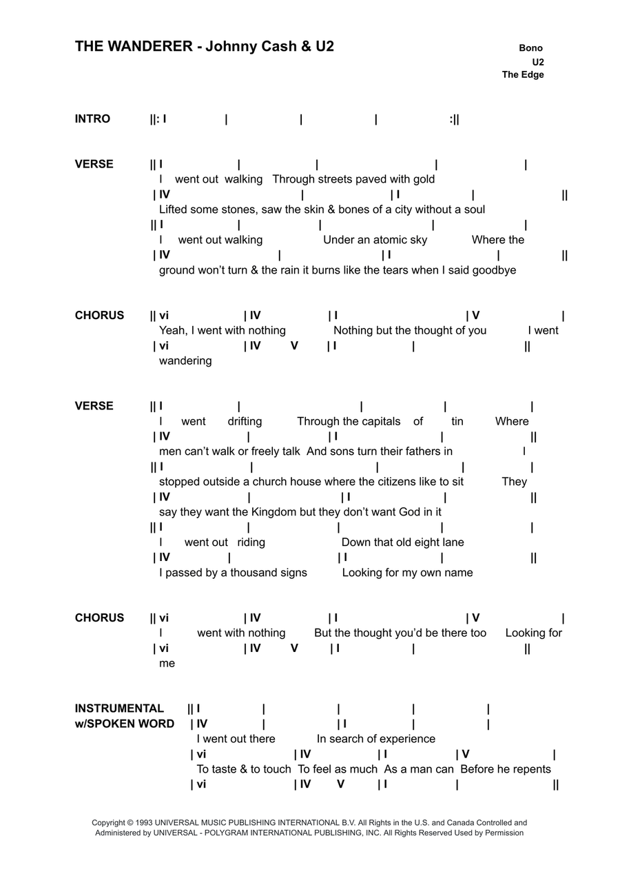 The Wanderer The Wanderer Piano scores gallery preview page 1