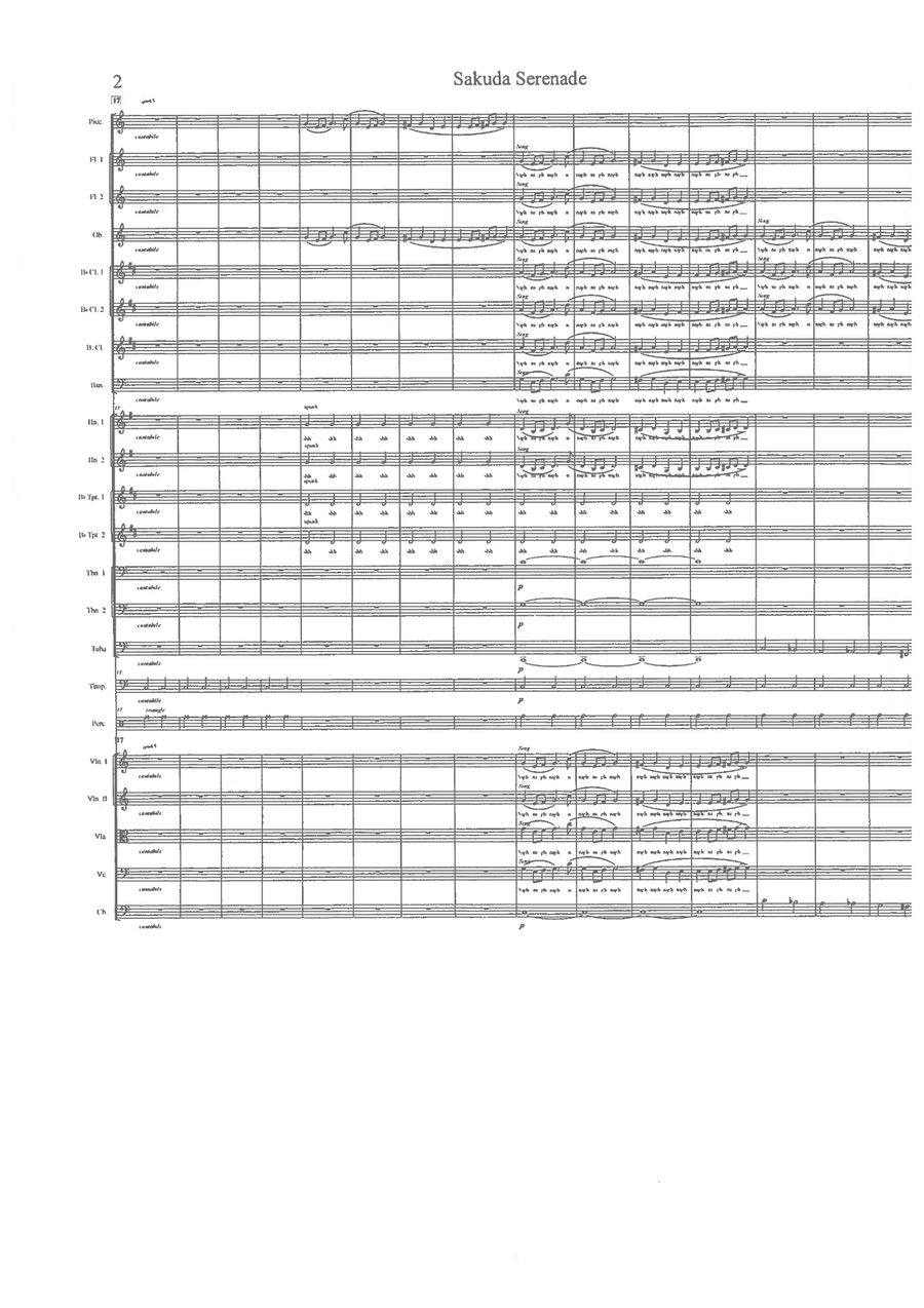 Sakuda Serenade Ode to Nobu Full Orchestra scores gallery preview page 4