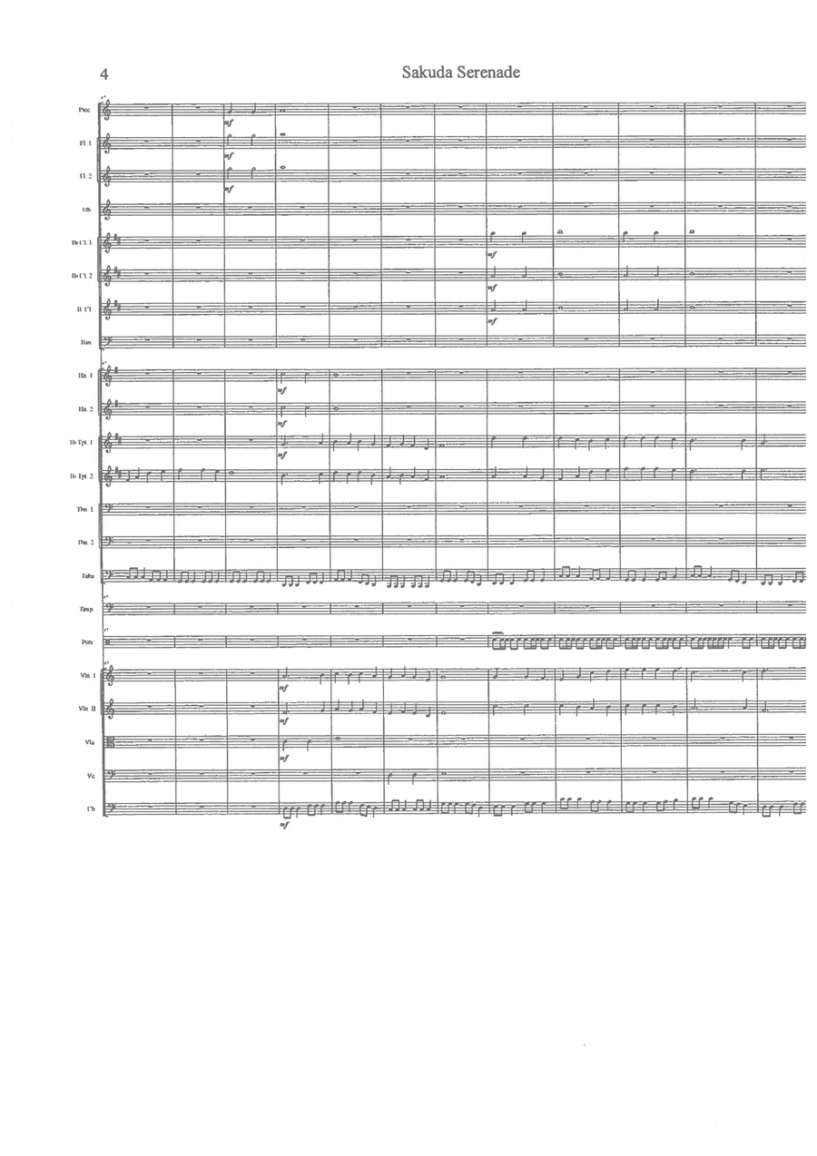 Sakuda Serenade Ode to Nobu Full Orchestra scores gallery preview page 6