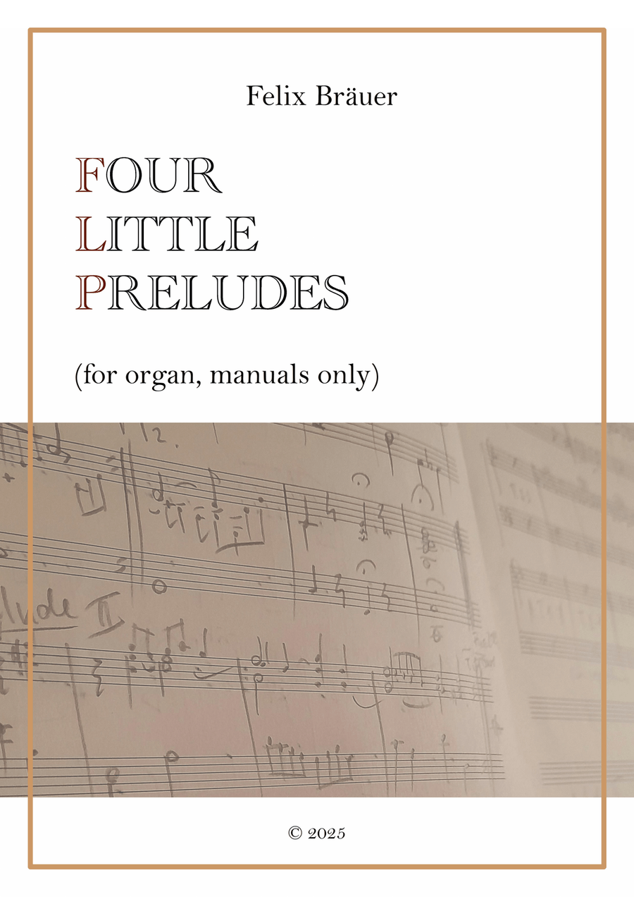 Four little Preludes (for organ, manuals only) Organ Solo scores gallery preview page 1