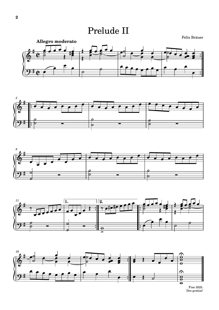 Four little Preludes (for organ, manuals only) Organ Solo scores gallery preview page 4
