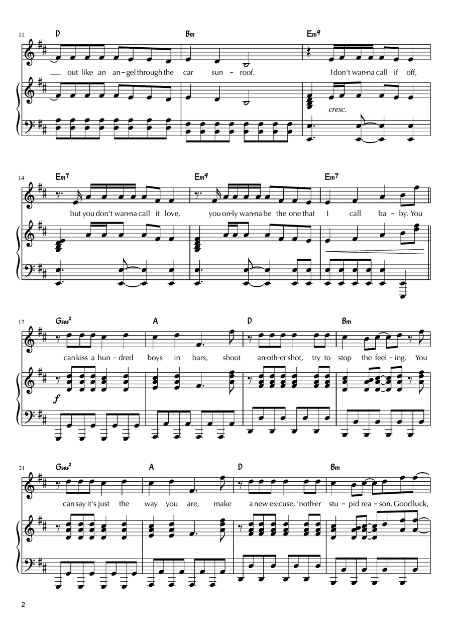 Good Luck, Babe! Piano, Vocal scores gallery preview page 2