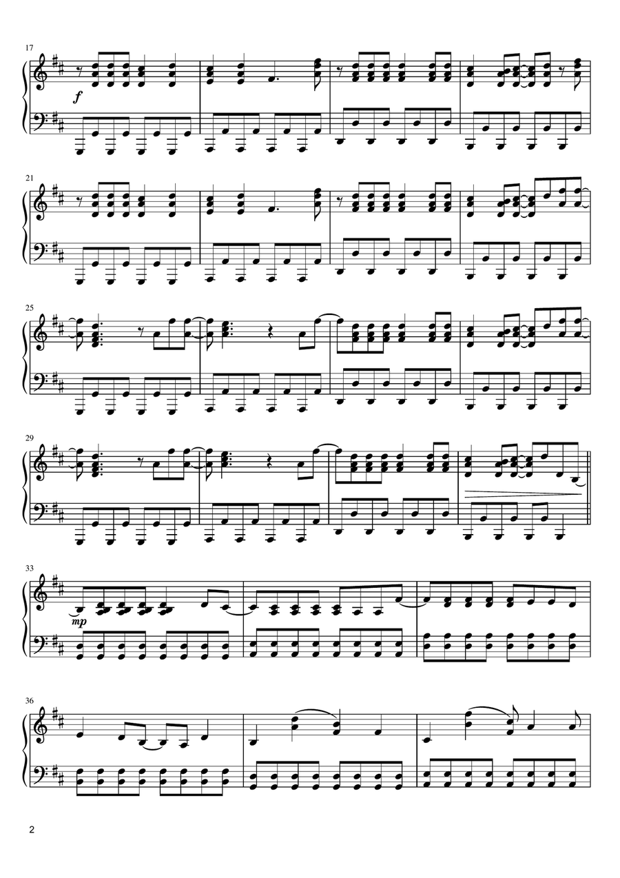 Good Luck, Babe! Piano Solo scores gallery preview page 2