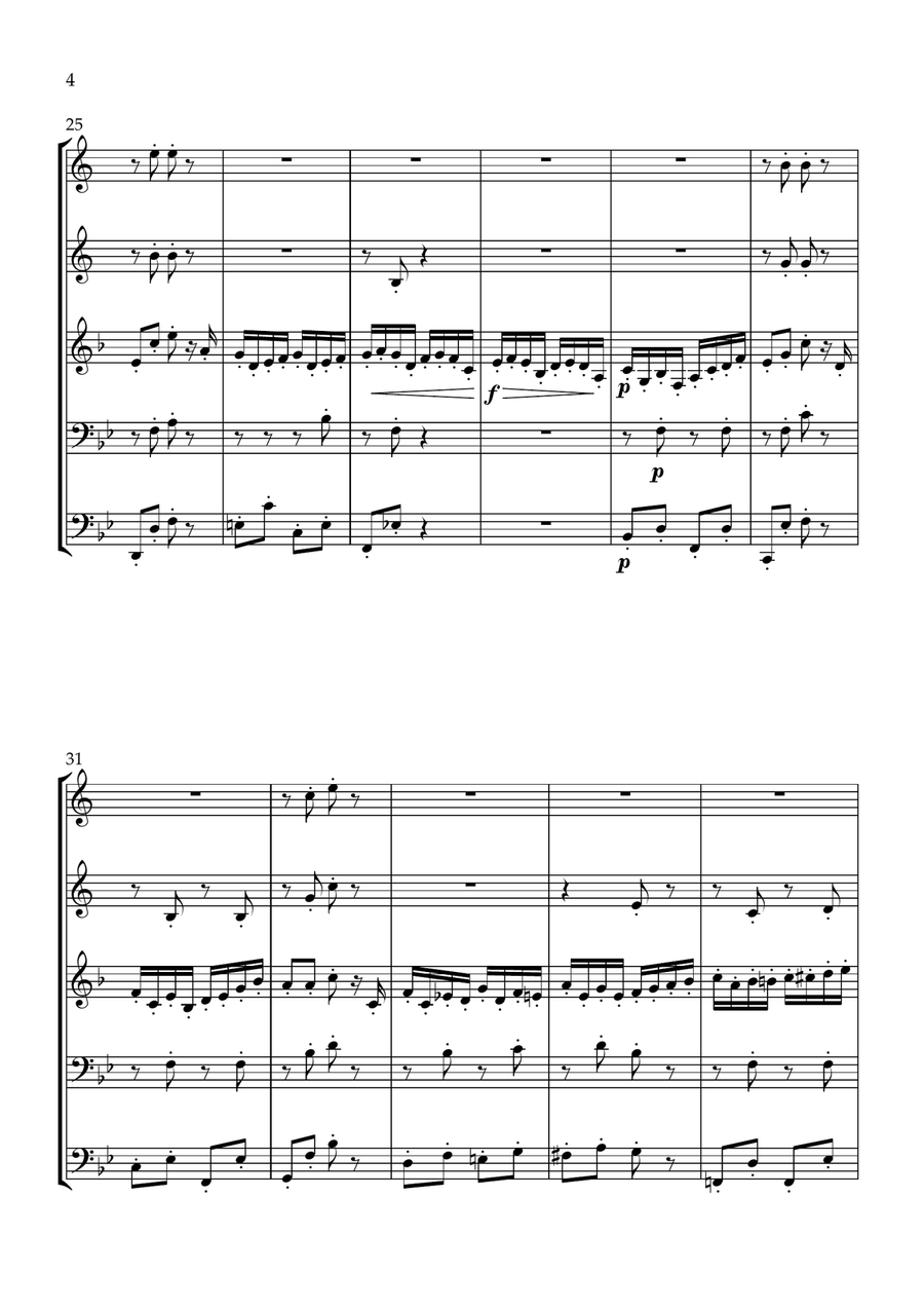 Pizzicati Pizzicati Brass Quintet scores gallery preview page 4