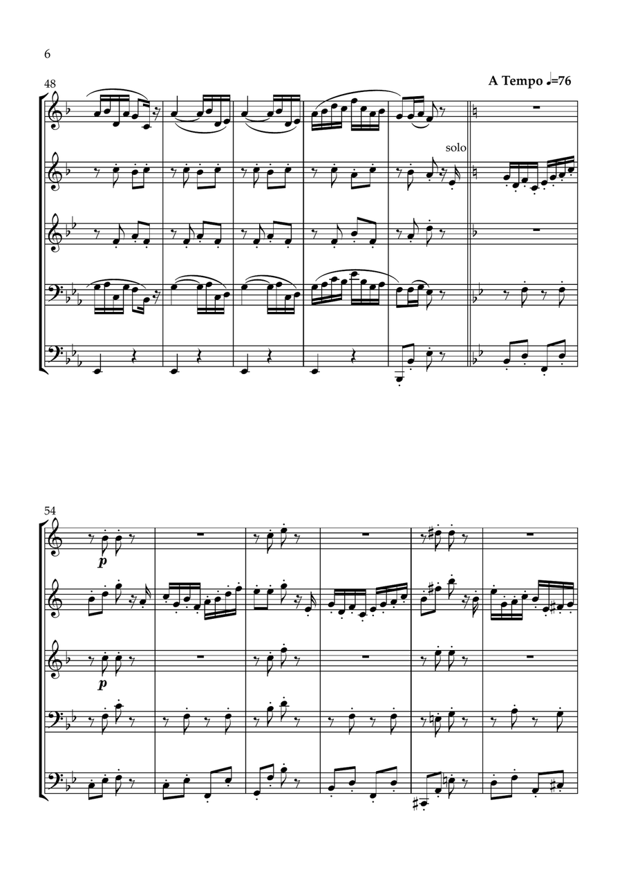 Pizzicati Pizzicati Brass Quintet scores gallery preview page 6