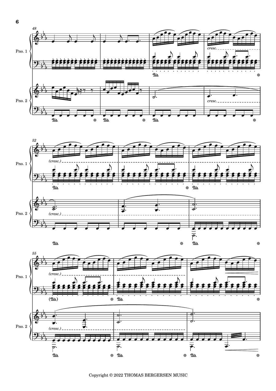 Butterflies Piano Duet scores gallery preview page 6