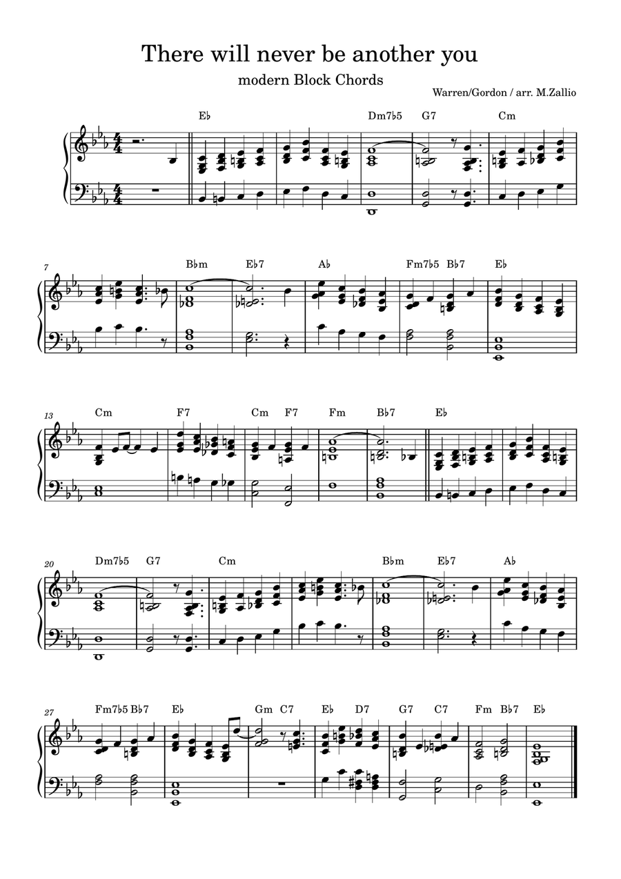 There Will Never Be Another You Piano Solo scores gallery preview page 1