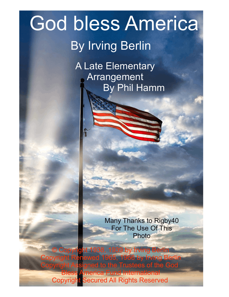 God Bless America ® God Bless America ® Piano Method scores gallery preview page 1