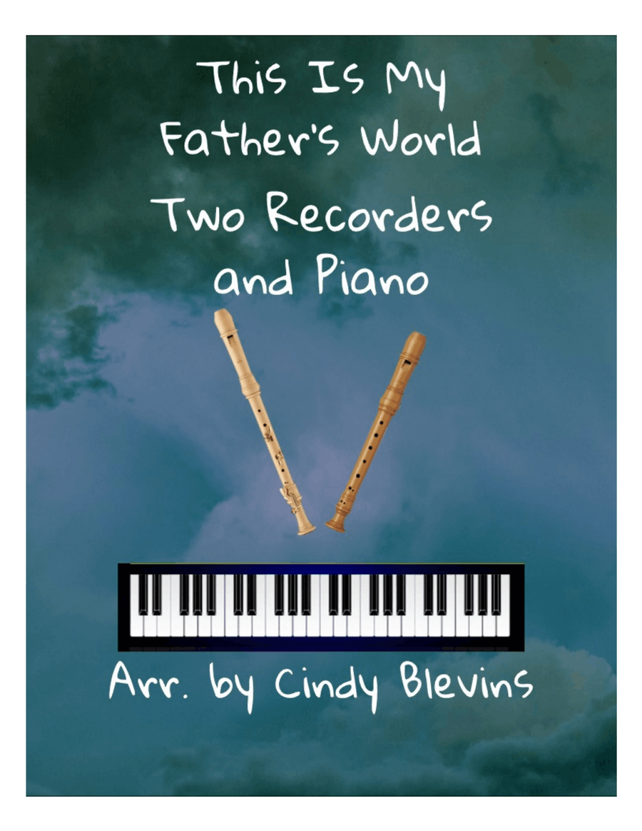 This Is My Father's World, for Two Recorders and Piano Woodwind Duet scores gallery preview page 1