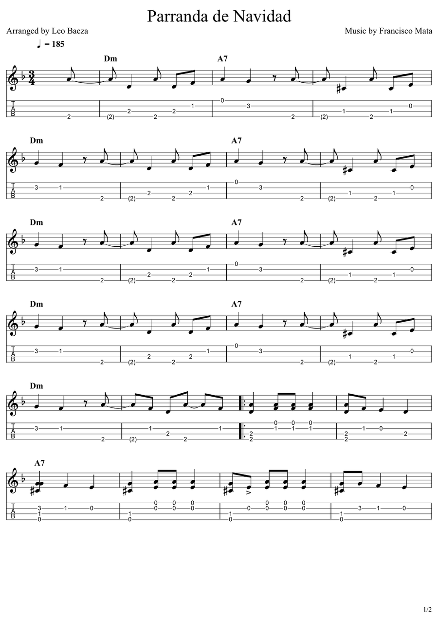 Parranda de Navidad Parranda de Navidad Ukulele scores gallery preview page 1