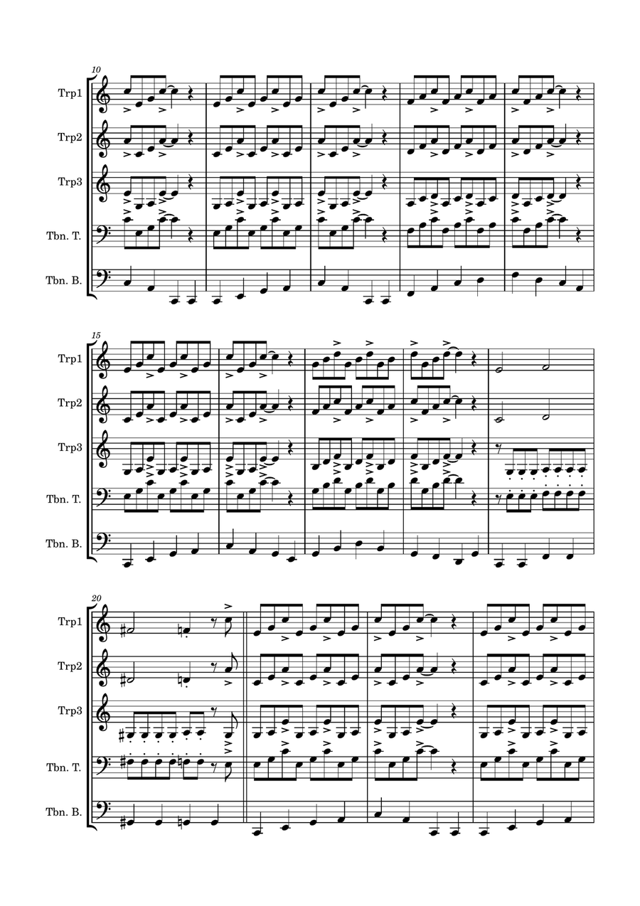 IN THE MOOD IN THE MOOD Brass Quintet scores gallery preview page 2