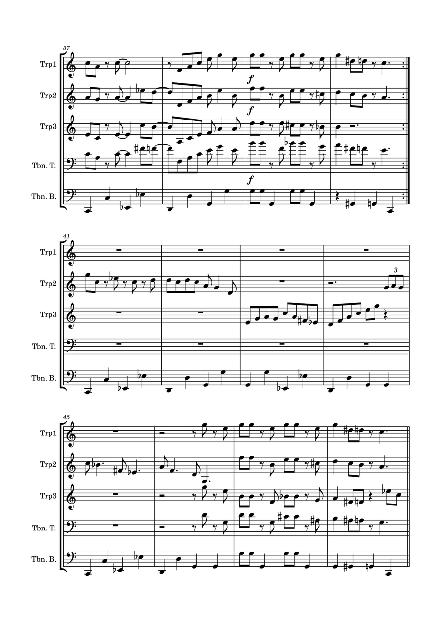 IN THE MOOD IN THE MOOD Brass Quintet scores gallery preview page 4