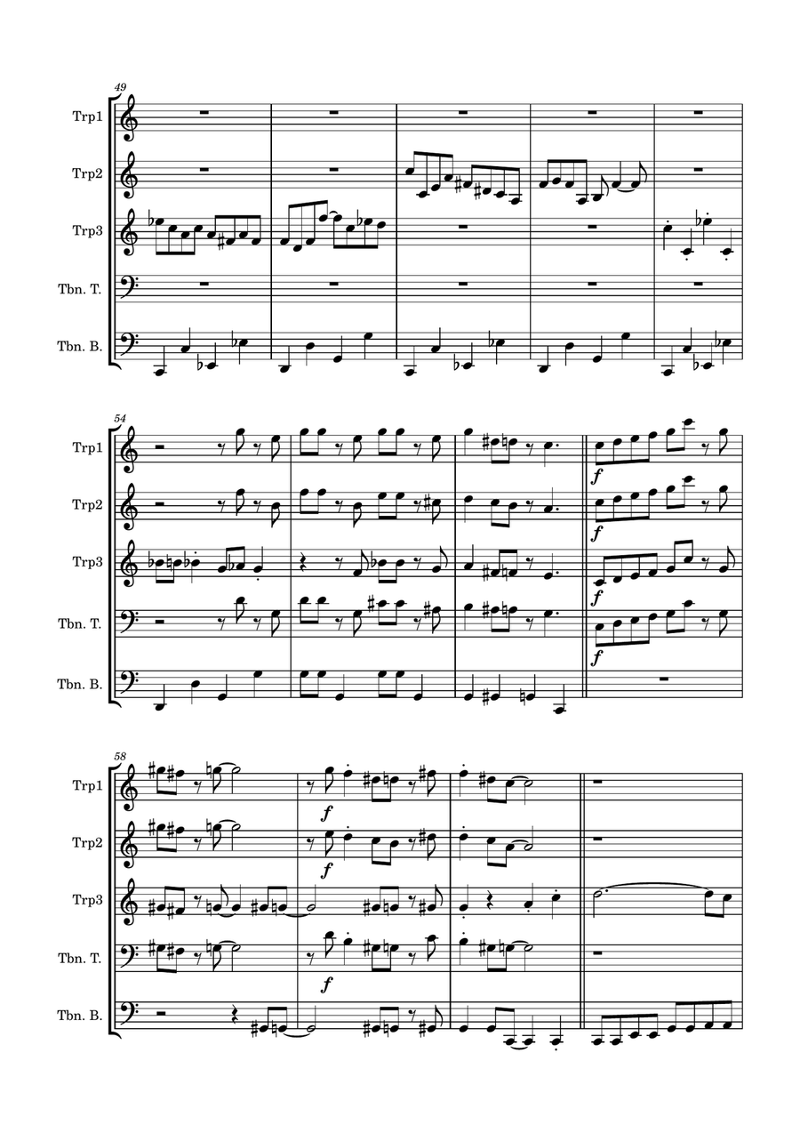 IN THE MOOD IN THE MOOD Brass Quintet scores gallery preview page 5