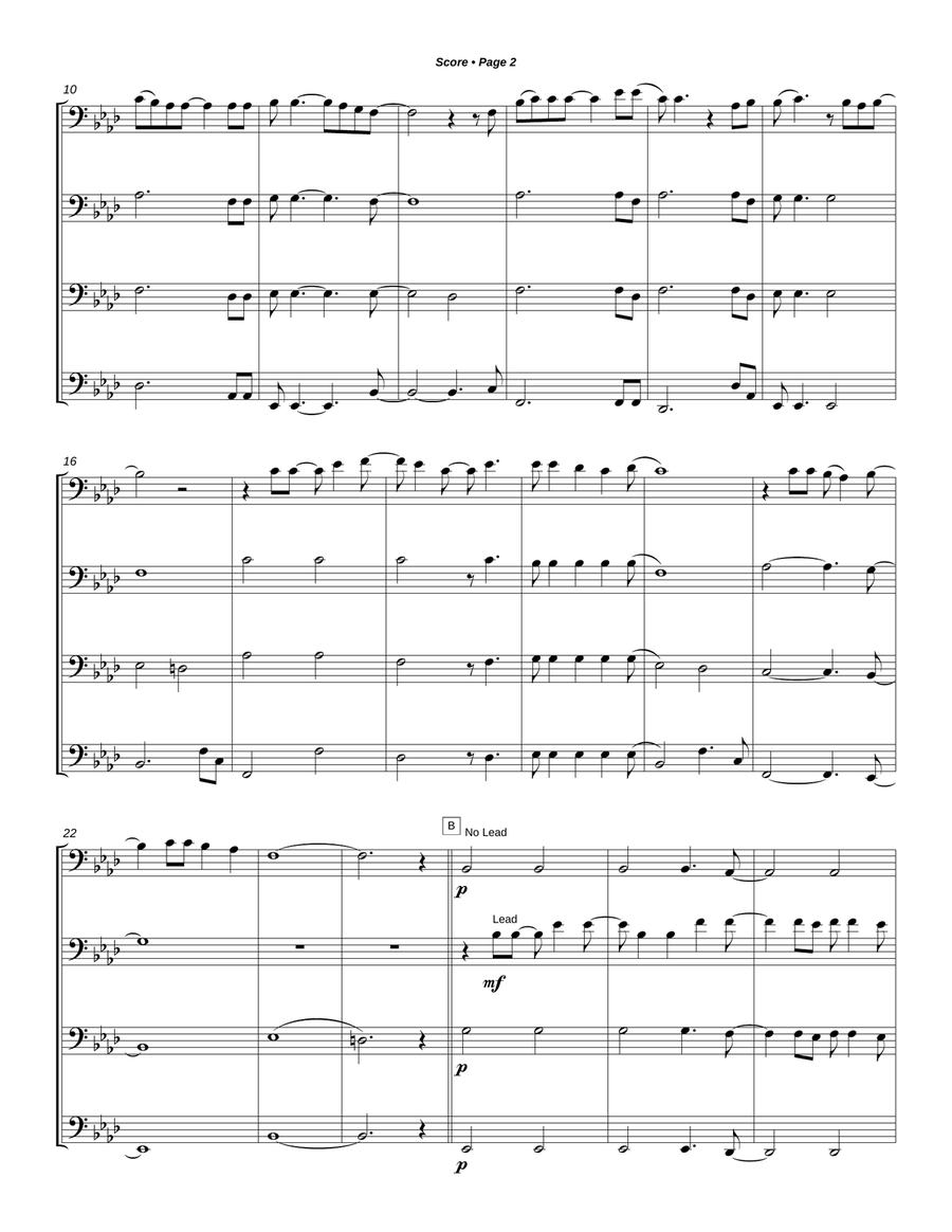Let It Go Brass Quartet scores gallery preview page 3