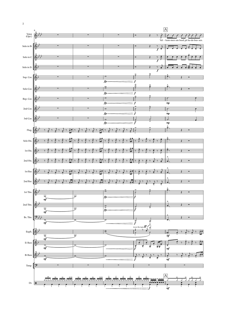 Badebussen Feat. Kjartan Lauritzen Brass Band scores gallery preview page 2