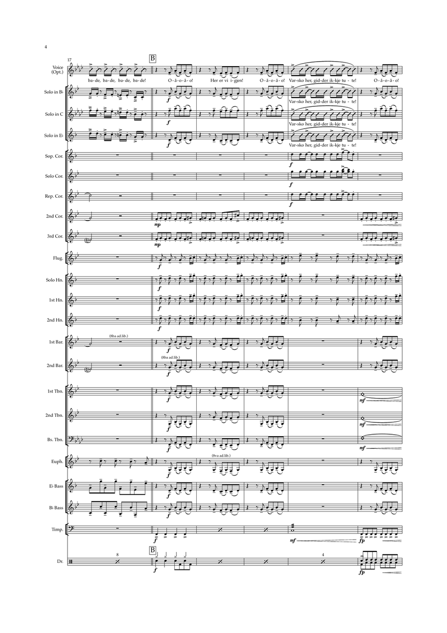 Badebussen Feat. Kjartan Lauritzen Brass Band scores gallery preview page 4