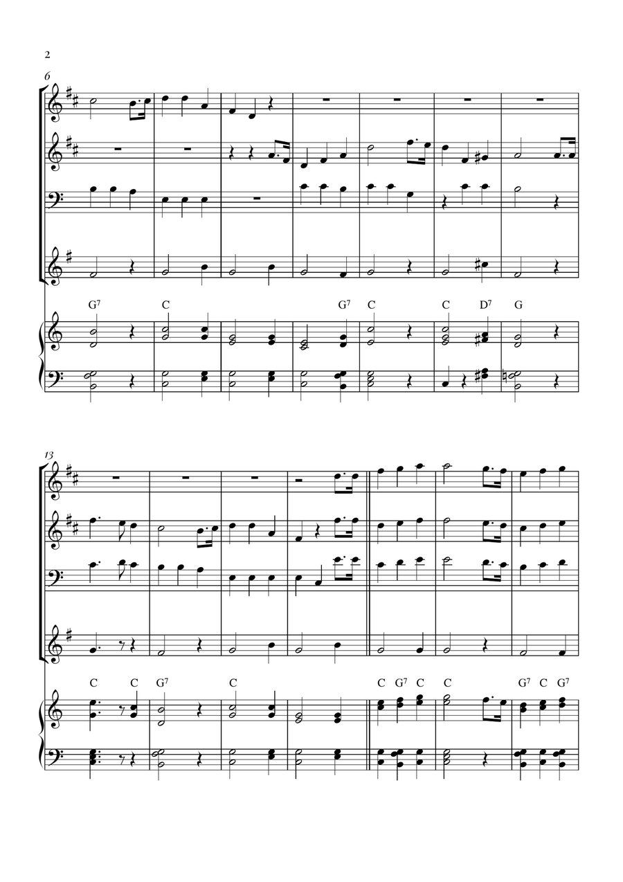 Star Spangled Banner Brass Quartet scores gallery preview page 2