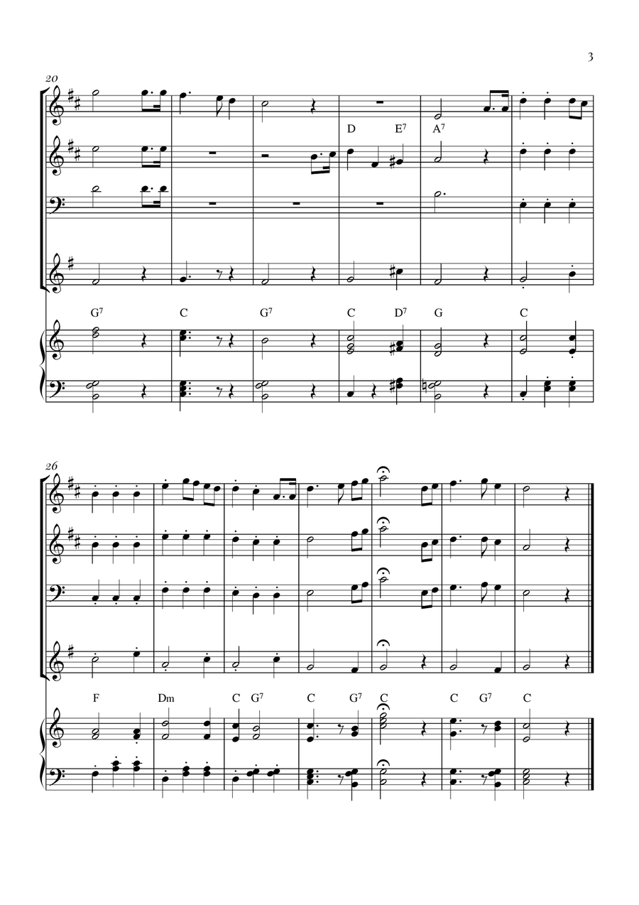 Star Spangled Banner Brass Quartet scores gallery preview page 3