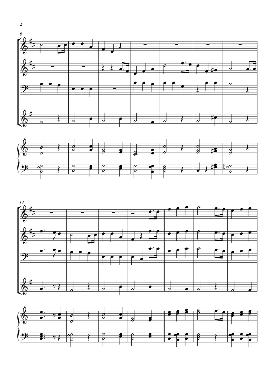 Star Spangled Banner Brass Quartet scores gallery preview page 2